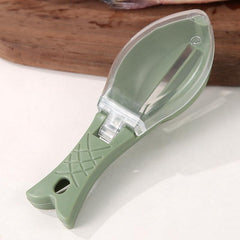 Fish Scale Remover with Lid - Kitchen Tool for Scraping Fish Scales