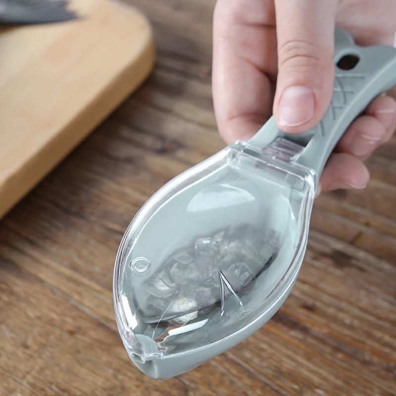 Fish Scale Remover with Lid - Kitchen Tool for Scraping Fish Scales