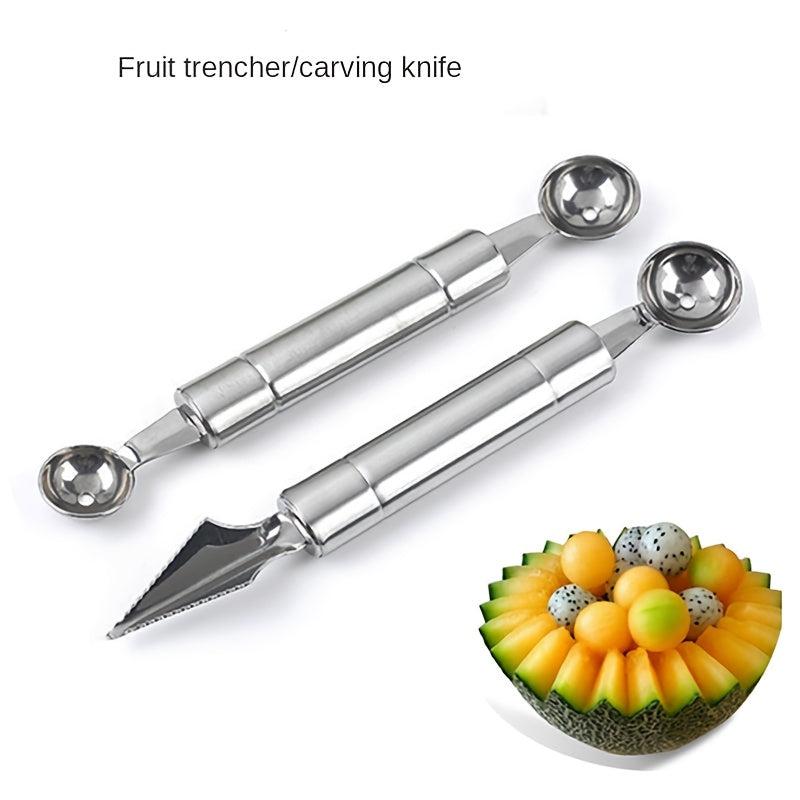 Stainless Steel Fruit Scoop for Carving Peeling Digging Fruits Vegetables