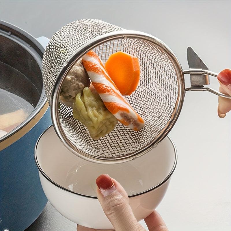 Stainless Steel Pasta Basket Strainer Frying Basket