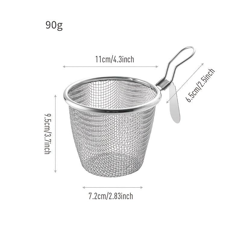Stainless Steel Pasta Basket Strainer Frying Basket