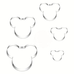 6pcs Mouse Cookie Cutters Stainless Steel Cake Decorating Baking Tools