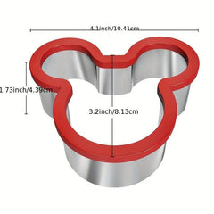6pcs Mouse Cookie Cutters Stainless Steel Cake Decorating Baking Tools