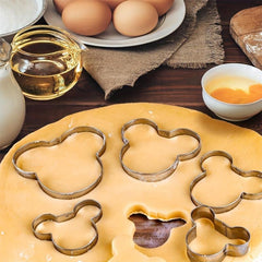 6pcs Mouse Cookie Cutters Stainless Steel Cake Decorating Baking Tools