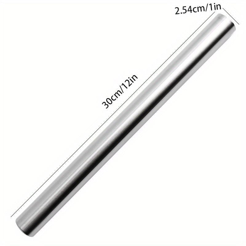 Stainless Steel Rolling Pin Dough Roller for Pizza Pie Cookies Dumplings Noodles