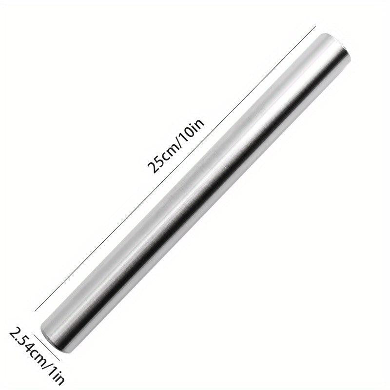Stainless Steel Rolling Pin Dough Roller for Pizza Pie Cookies Dumplings Noodles