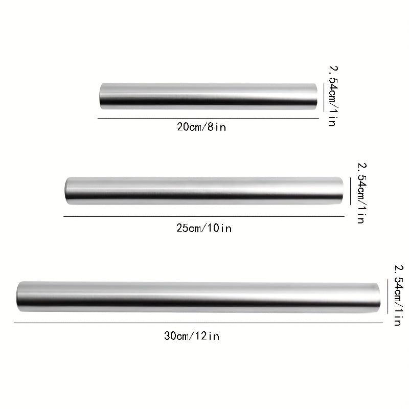 Stainless Steel Rolling Pin Dough Roller for Pizza Pie Cookies Dumplings Noodles