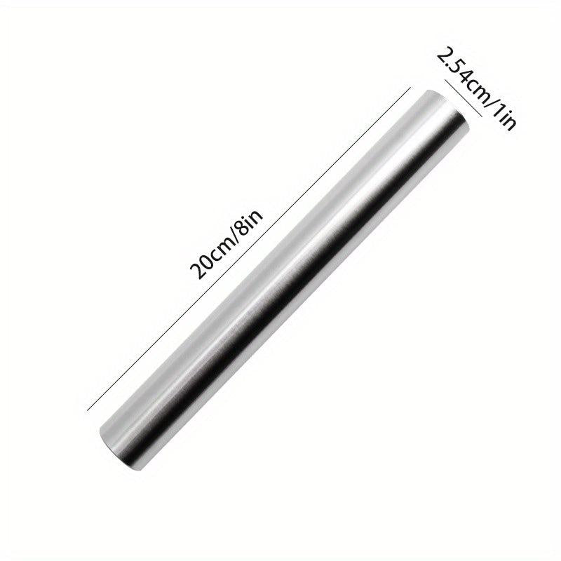 Stainless Steel Rolling Pin Dough Roller for Pizza Pie Cookies Dumplings Noodles