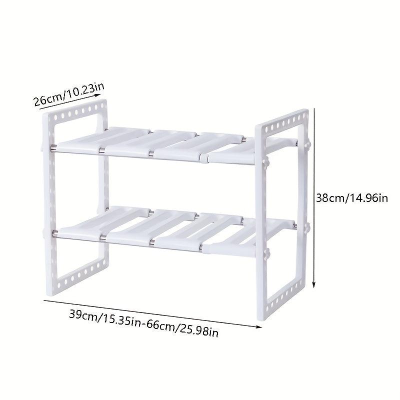 Adjustable Double Layer Under Sink Storage Organizer for Kitchen and Bathroom