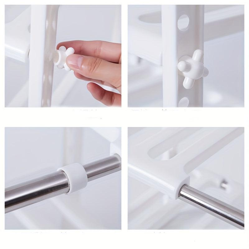 Adjustable Double Layer Under Sink Storage Organizer for Kitchen and Bathroom
