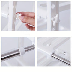 Adjustable Double Layer Under Sink Storage Organizer for Kitchen and Bathroom