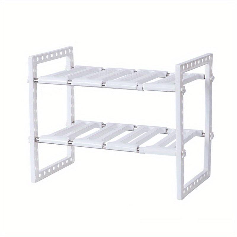 Adjustable Double Layer Under Sink Storage Organizer for Kitchen and Bathroom