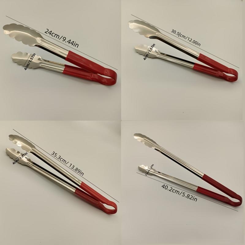 2pcs Stainless Steel Serving Tongs for Buffet Multifunctional