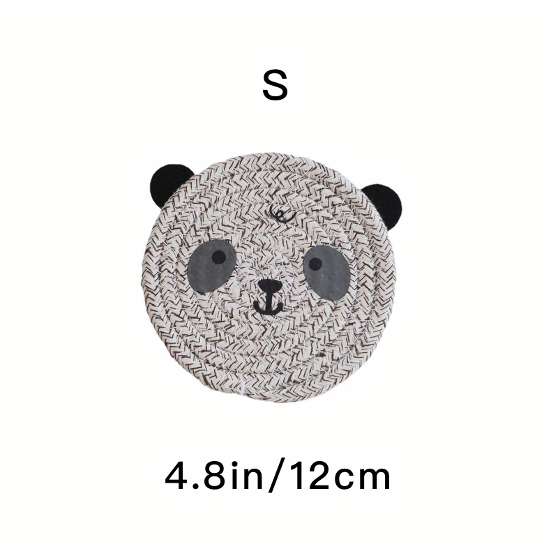 Hand Woven Bear Coaster Heat Insulation Mat Pot Mat Placemat