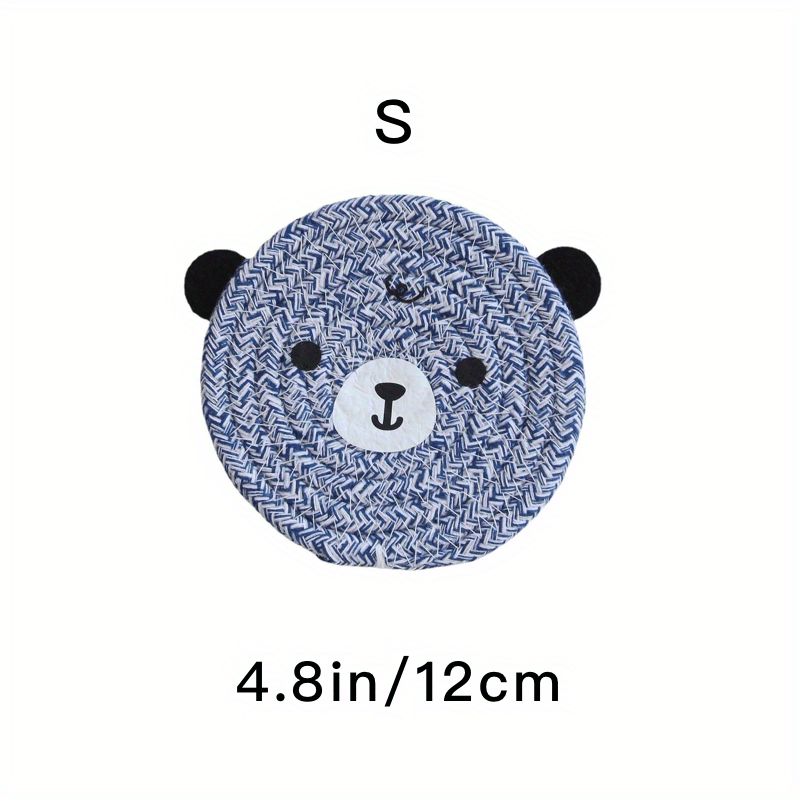 Hand Woven Bear Coaster Heat Insulation Mat Pot Mat Placemat