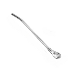 2-in-1 Metal Drinking Straw Spoon for Yerba Mate Tea Coffee