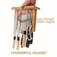 Magnetic Kitchen Holder Bamboo Storage Board