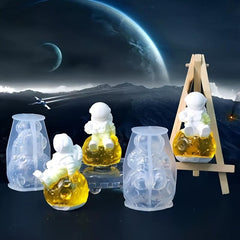 Astronaut Silicone Candle Mold DIY Space Craft Spaceship Rocket Shape