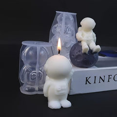 Astronaut Silicone Candle Mold DIY Space Craft Spaceship Rocket Shape
