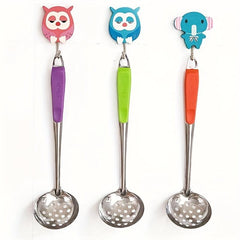 2pcs Long Handle Soup Spoon Stainless Steel Colander Spoon