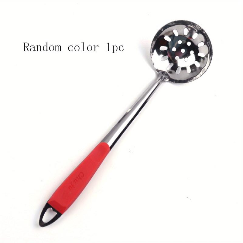 2pcs Long Handle Soup Spoon Stainless Steel Colander Spoon