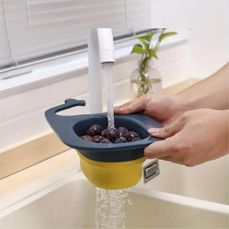 Whale Drain Basket Kitchen Sink Colander with Drain Rack