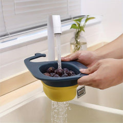 Whale Drain Basket Kitchen Sink Colander with Drain Rack