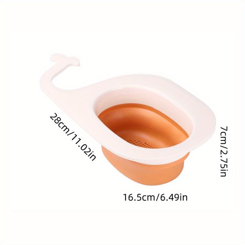 Whale Drain Basket Kitchen Sink Colander with Drain Rack