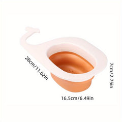 Whale Drain Basket Kitchen Sink Colander with Drain Rack