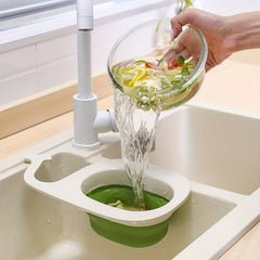 Whale Drain Basket Kitchen Sink Colander with Drain Rack