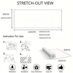 Self-adhesive Waterproof Marble Wallpaper for Kitchen Living Room Bedroom