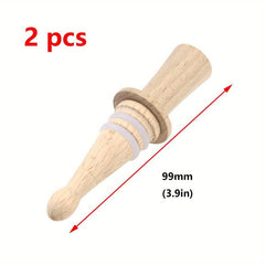 Solid Wood Wine Stopper Beverage Bottle Stopper Preservation
