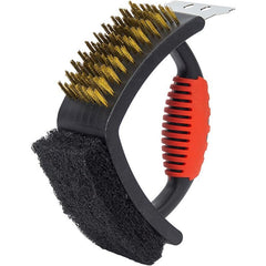 BBQ Cleaning Brush And Scraper 3 in 1 Barbecue Tool