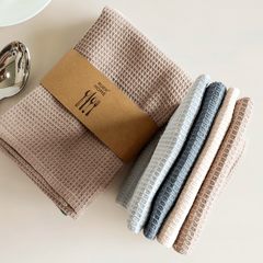 4pcs Absorbent Cotton Tablecloths Non Woven Fabric Cleaning Cloths