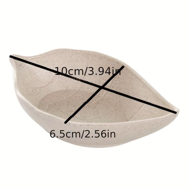 Set of 4 Wheat Straw Sauce Dishes - Cheese Steak Tomato Dipping Plates