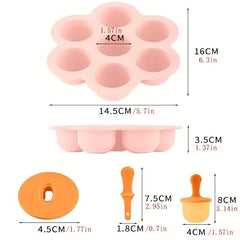 7 Holes DIY Ice Cream Pops Silicone Mold Ice Cream Ball Maker