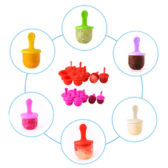 7 Holes DIY Ice Cream Pops Silicone Mold Ice Cream Ball Maker