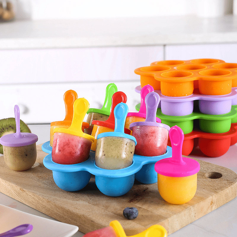 7 Holes DIY Ice Cream Pops Silicone Mold Ice Cream Ball Maker