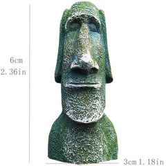 Hand Painted Magnetic Easter Island Moai Stone Statue Stickers