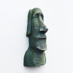 Hand Painted Magnetic Easter Island Moai Stone Statue Stickers
