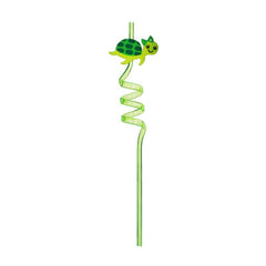 8pcs Plastic Ocean Animal Party Decorative Straws