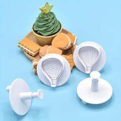 4pcs Hot Air Balloon Biscuit & Chocolate Mold Set for Creative Baking