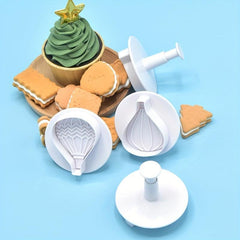 4pcs Hot Air Balloon Biscuit & Chocolate Mold Set for Creative Baking