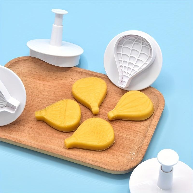 4pcs Hot Air Balloon Biscuit & Chocolate Mold Set for Creative Baking
