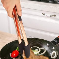 15pcs Rose Gold Silicone Kitchen Utensils Set Heat Resistant Cooking