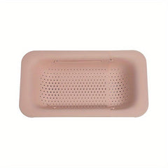 Adjustable Sink Rack Multifunctional Colander Plastic Drain Basket