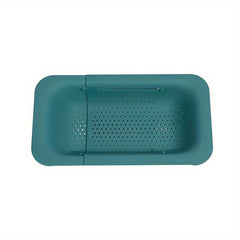 Adjustable Sink Rack Multifunctional Colander Plastic Drain Basket