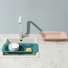 Adjustable Sink Rack Multifunctional Colander Plastic Drain Basket