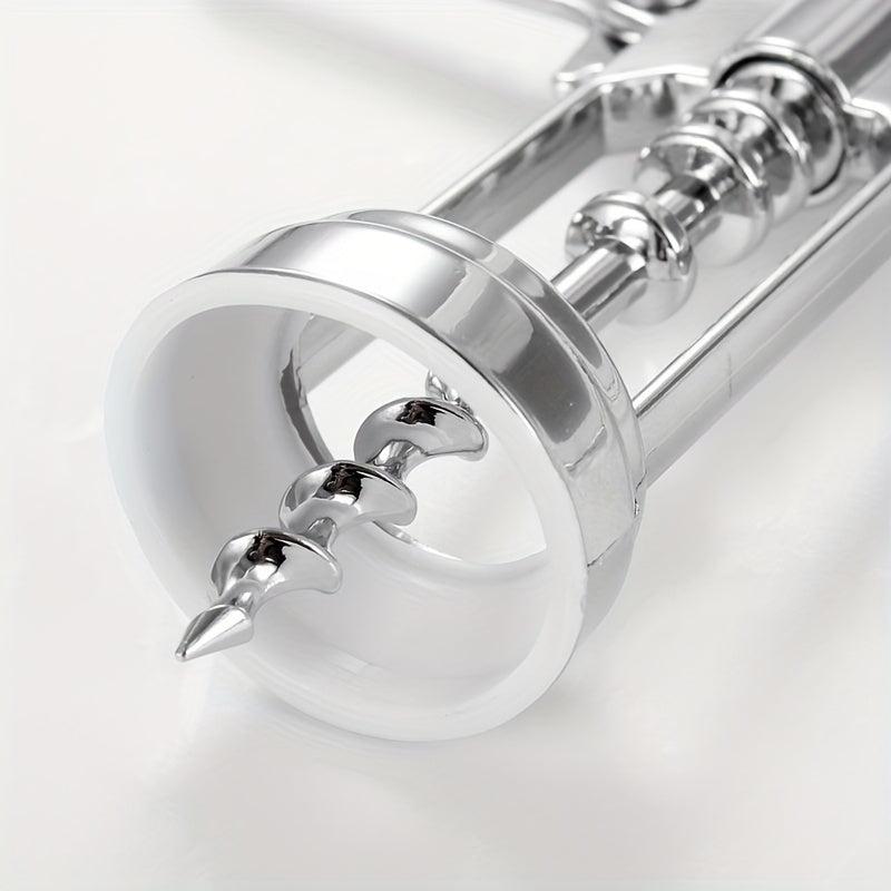 Metal Wine Corkscrew Bottle Opener, Stainless Steel Waiter Tool