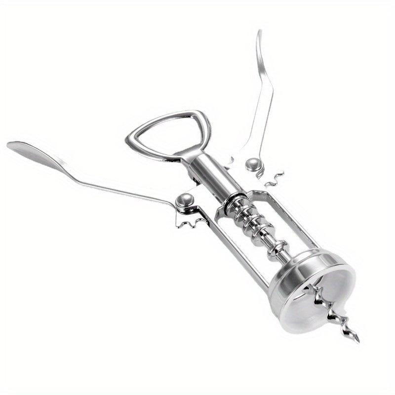 Metal Wine Corkscrew Bottle Opener, Stainless Steel Waiter Tool